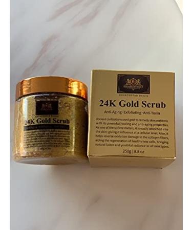 BNORTHSTAR 24K Gold Scrub | Pure 24K Gold Anti-Aging Exfoliator | Detoxifying Skincare for Radiant Skin - Buy Online on GoSupps.com