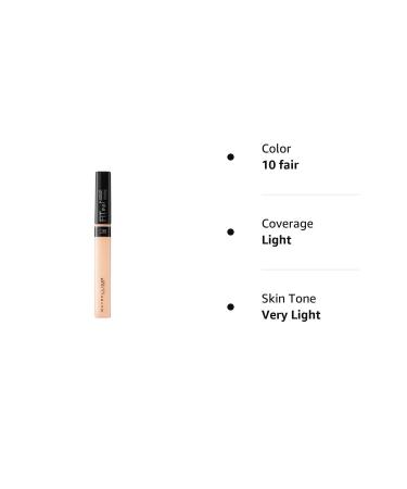Maybelline Fit Me Concealer 10 Fair - 0.23 fl oz | Full Coverage Concealer - Buy Online on GoSupps.com