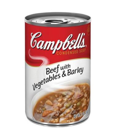 Campbell's, Condensed Beef with Vegetables & Barley Soup, 11oz Can (Pack of 6)