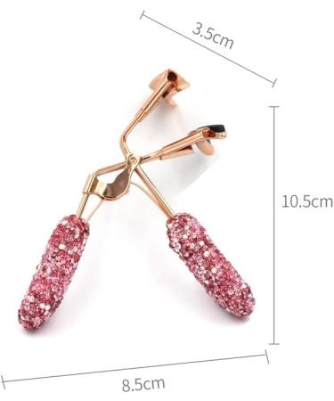 Bling Rhinestone Eyelash Curler | Stunning Pink Curled Lashes - International Shipping - Buy Online on GoSupps.com