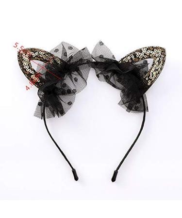 Mesh Cat Ear Headbands | Exquisite Festival & Party Accessory with Gemstones - Buy Online on GoSupps.com