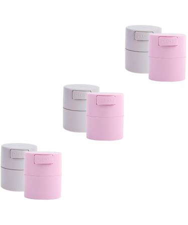 FOMIYES 6 pcs Eyelash Glue jar Eyelashes with Glue lash Tile Eyelash Holder case Glue Storage jar lash Glue Storage Holders Cosmetic Glue Sealed Jar lash Glue Holder Storage Tank Extend 8.4x7.2cmx3pcs Assorted Colorx3pcs