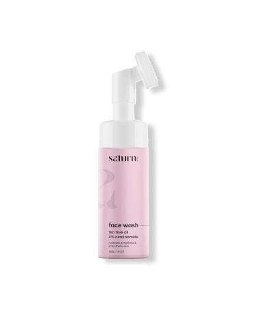 4% Niacinamide Foaming Face Wash for Acne Prone Oily Skin - With Aloe Vera Tea Tree Vitamin C & Rose Petals | 120ml - Buy Online on GoSupps.com