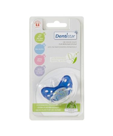 Dentistar Silicone Pacifier Size 2 - Mother of Pearl for 6-14 Months | International Shipping Available - Buy Online on GoSupps.com