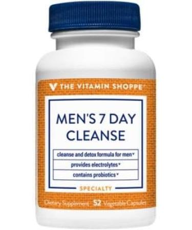 The Vitamin Shoppe Men's 7 Day Cleanse with Probiotics & Electrolytes - 52 Vegetable Capsules - Buy Online on GoSupps.com