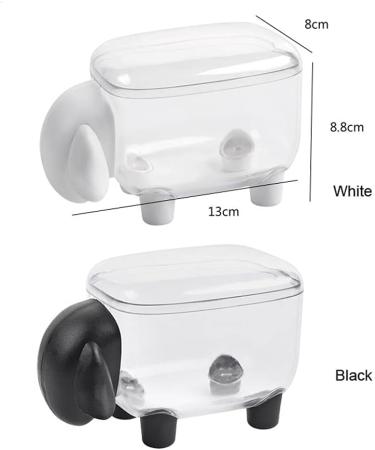 Creative Sheep Shape Mini Cotton Swab Box - Stylish Plastic Storage for Cosmetics & Toothpicks - Perfect International Shipping - Buy Online on GoSupps.com