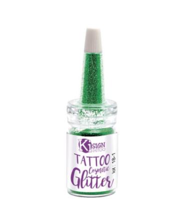 Ki-Sign Green Skin Glitter 7ml Bottle