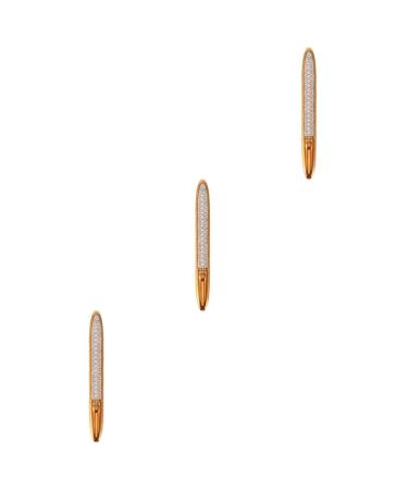 FOYTOKI 3pcs Self Adhesive Mascara Self- Adhesive Eyeliner Self-adhesive Eye Liner Lash Tools Golden Plastic