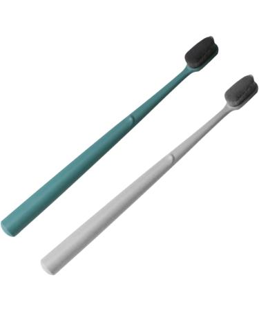Partykindom Portable Soft Toothbrush Set - 4 Reusable Mouthwear Brushes for Adults with Bracket | Ideal Manual Oral Care - Buy Online on GoSupps.com