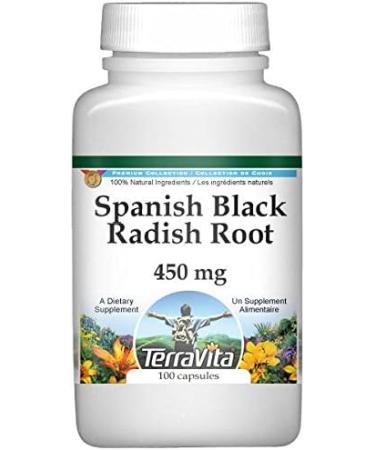 Spanish Black Radish Root - 450 mg - 100 Capsules