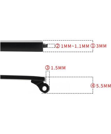 Jingyun Metal Glasses Replacement Temple Arms for Adults - Durable Frame Parts (G03) - Buy Online on GoSupps.com