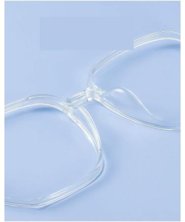 Fuqinqingoz Trendy Reading Glasses | Blue Light Blocking | Square Anti-UV Computer Readers | Oversized Flat Light Mirror | Color C5 +200 Size - Buy Online on GoSupps.com
