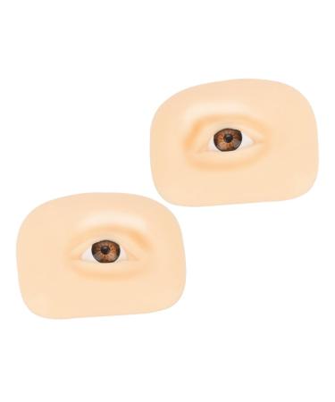 FOMIYES 4 sets Blank Make Up Training Eye Eyeshadow Thick Board of Professional Fake Makeup Silicone Skin 6.9x5.2cmx4pcs Assorted Colorx4pcs