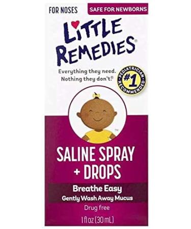 Little Remedies Saline Spray and Drops for Newborns - 1 Fl Oz (Pack of 4) - Buy Online on GoSupps.com