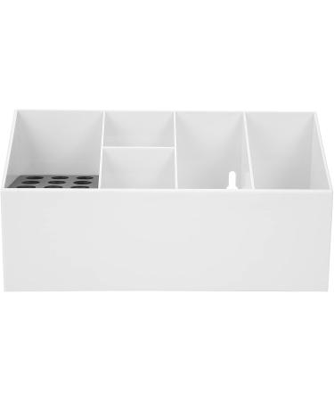 Hairdressing Tool Storage Box Scissors Organizer Holder Hair Clips Combs Multifunctional Sturdy Beautiful Suitable for Salon and Home Use (White) - Buy Online on GoSupps.com