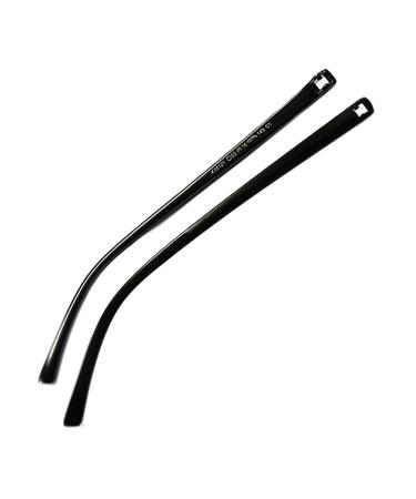 Qdragvoi Exchange of the glasses brackets Vintage glasses replacement bracket* glasses bone glasses 1 pair of black glasses brackets without screws TR90 glasses replacement arms.