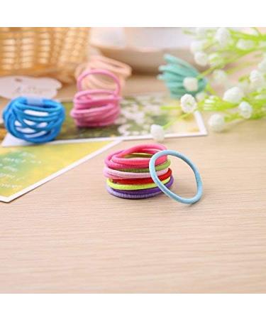 Rmeet Mini Hair Tie - 100 Pack Black Rubber Hair Bands for Girls | Elastic Small Hair Ties for Daily Hairstyles - Buy Online on GoSupps.com