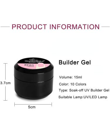15ml Jelly Nail Extension Gel Pink Clear Pink White Quick Building Sock Off UV LED Phototherapy Varnish Gel Nail Polish - (Color: 7) - Buy Online on GoSupps.com