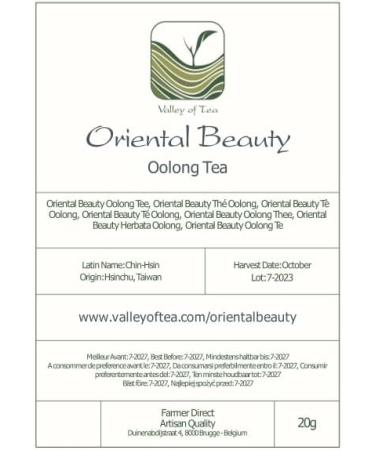 Taiwanese White Tip Oolong Tea - Oriental Beauty Wu Long Tea - 20g - Buy Online on GoSupps.com