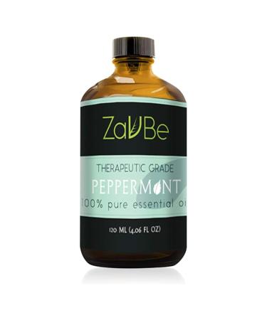 ZAVBE Peppermint Essential Oil | 100% Pure Undiluted Natural Aromatherapy Therapeutic Grade 120 mL (4 oz)