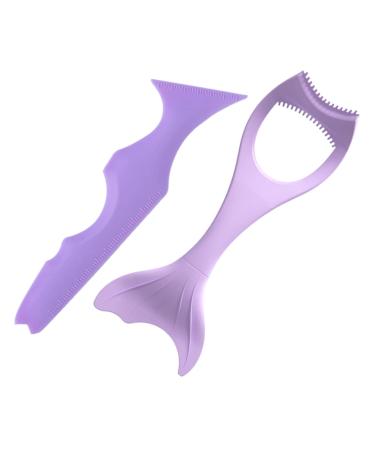 NOLITOY 2pcs Eyeshadow Heated Lash Curler Eyeliner Applicator Tool Silicone Eyeliner Aid Tools Auxiliary Usb