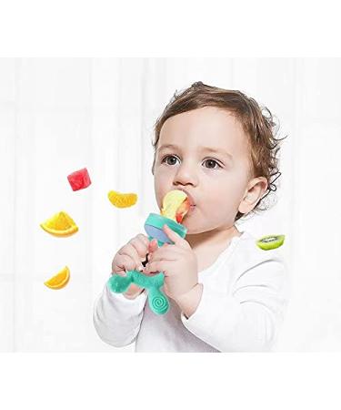 PandaEar Baby Fresh Fruit Food Pacifier Set | Silicone Feeder (1 Pack) + Replacement Pouches (3 Pack) + Pacifier Clip & Plastic Case (Pink) | Shop Now - Buy Online on GoSupps.com