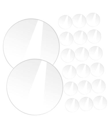 SEWACC 60 Pcs Acrylic Round Sheet Round Acrylic Board Acrylic Boards for DIY Multifunction Key Chain - Buy Online on GoSupps.com