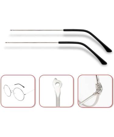 NHEISSCF Vintage Glasses Brackets & Handles - Replacement Metal Frame Arms - 1 Pair - Silver - Buy Online on GoSupps.com