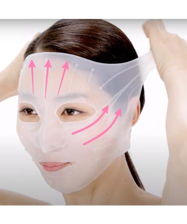 DOCTORCOS Silicone Skin Mask | Face Lifting Double Chin Reducer | V Line Lifting | Under Eye Mask | Forehead Wrinkles Treatment | Korean Skin Care 1 Count (Pack of 1)