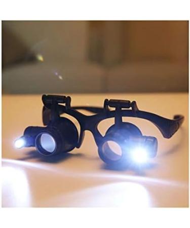 Head-Mounted Glasses-Type Magnifying Glass Portable Magnifying Glass High-Definition High-time Maintenance Watch Engraving Embroidery Reading 20 Times - Buy Online on GoSupps.com