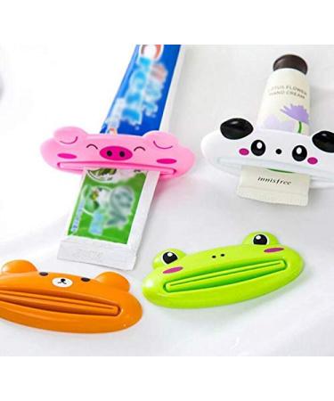 WOIWO 4PCS Cartoon Toothpaste Squeezer - Korean Manual Squeezer for Easy Cleanser & Cosmetics | International Shipping Available - Buy Online on GoSupps.com