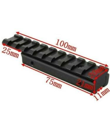 Sniper 3/8 11MM to 7/8 20MM Dovetail to Picatinny Rail Adapter - Low Profile 11mm to 20mm Picatinny Riser Mount - Buy Online on GoSupps.com