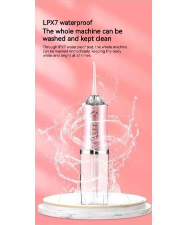 Water Pulse Cordless Dental Irrigator - High Pressure 3 Modes 300ml Capacity - Portable Oral Cleaner (Ivory White - Buy Online on GoSupps.com