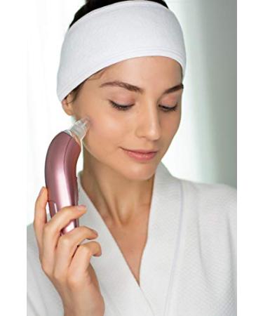 Vivitar Microdermabrasion Facial Pore Cleanser - Rose Gold 4 Piece Set with 3 Beauty Attachments - Removes Blackheads & Whiteheads - Vacuum Suction Exfoliating Extractor Tool - Buy Online on GoSupps.com