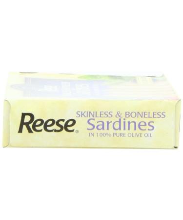 Reese Skinless Boneless Sardines in Olive Oil, 10-Pack - 3.75 oz Each for Healthy Snacking - Buy Online on GoSupps.com