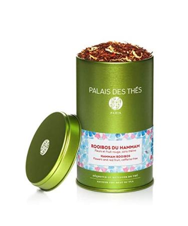 Palais des Thés, ROOIBOS DU HAMMAM, Rooibos from South Africa, Theine free, Floral and fruity mix, Metal tin 100 g
