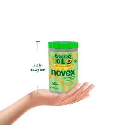 NOVEX Avocado Deep Hair Mask with 100% Avocado Oil & Honey - Restores, Hydrates & Moisturizes (400gm/14.1oz) - Buy Online on GoSupps.com