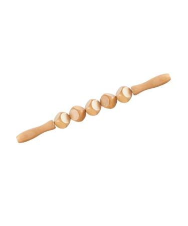 Lurrose 1stk massage tab skin care tool spa-scrubber massage device for muscle relaxation Massage roller tube tool leg roller massager Massage pearl stick massage pearls wood handheld