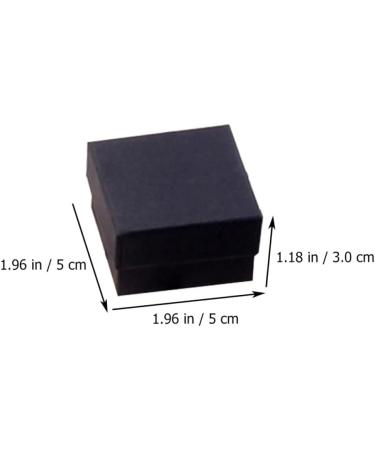 96pcs Black Jewelry Box Jewelry Boxes Wedding Jewelry Bracelet Organizer Proposal Kraft Paper 5X5CM Black 96pcs - Buy Online on GoSupps.com