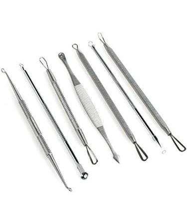 Easyinsmile 7 Pieces Blackhead Extractor Tool Set Pimple Extractor Comedone extractor Remove Blackheads Acne and Various Blemishes Comedone. - Buy Online on GoSupps.com