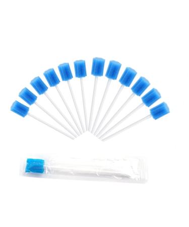 100 pieces of mouthpiece sponge ease of oral sponge disposable cotton sponge mouthpiece oral hygiene sponge mouth care sticks for cleaning dental clinics (blue) - Buy Online on GoSupps.com