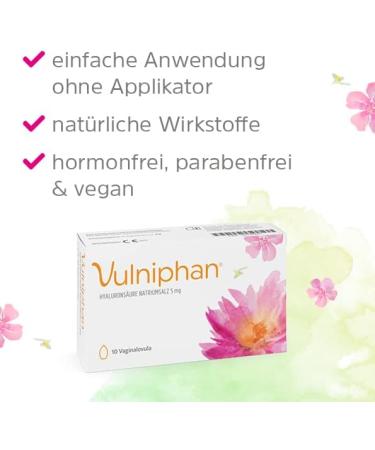 Buy Vulniphan Vaginalovula - 10 ST for Vaginal Dryness Relief & Mucosa Regeneration - Paraben-Free Hyaluronic Acid - Buy Online on GoSupps.com