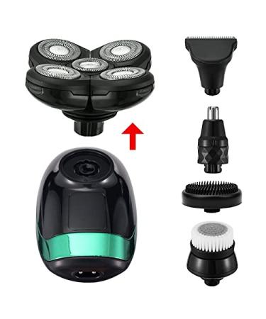 5-in-1 Rechargeable Bald Head Shaver for Men - Electric Shaver Beard Trimmer Nose & Ear Hair Clipper - Optimal Grooming Tool for Bald Men - Buy Online on GoSupps.com