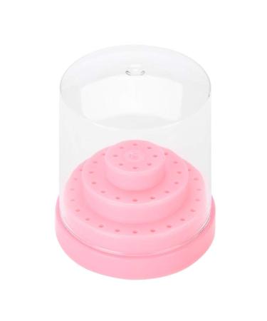 Fictory Nail Drill Stand - 48 Holes Plastic Organizer Holder for Nail Art - Pink Display Box for Drill Bits - Buy Online on GoSupps.com
