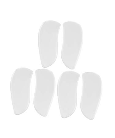 FRCOLOR 9 Pairs Gel Adhesive Shoe Inserts Orthopedic Heel Insoles Over-Pronation Corrective Shoe Inserts Orthotics Heel Insoles Shoe Pads for High Heels Men and Women Non-Slip Shoes Foot