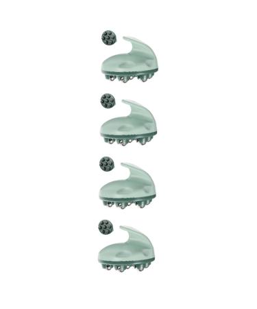 Minkissy 4 Roller Ball Massage device body massage roller portable lymphatic relief Neck massage device body massage devices Hand massager Green foot lovers Major scooter stick belly muscles 10.5x9x8cpcs green 4 pieces
