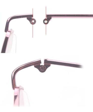 DeeboW Glasses Replacement Temples - Plastic & Metal Parts - Rose Gold 1.2mm Thickness - Global Shipping Available - Buy Online on GoSupps.com