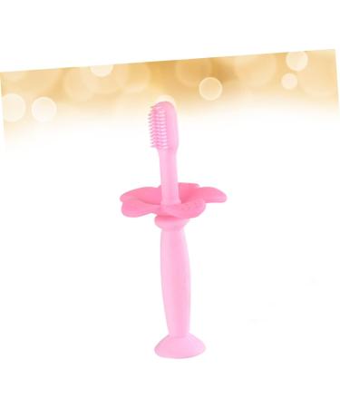 Homsfou Children's Toothbrush - All-Round Baby Toothbrush with Mesh Protection Soft Bristles Pink - 1 Pack - Buy Online on GoSupps.com