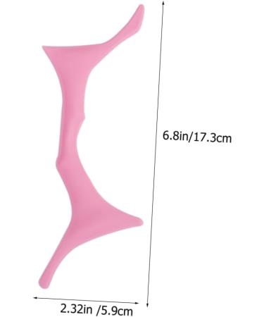 POPETPOP brow makeup supplies eyebrow template brow guide template brow shaping stencil brow stencil eyebrow shaper eyebrow guide stencil makeup stencil USB beauty tools Silica gel 17.3x5.9cm Pink - Buy Online on GoSupps.com