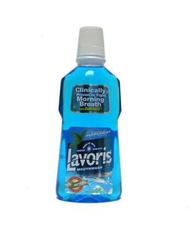 Lavoris Mouthwash Original Peppermint 15 fl oz /444 ml (PACK of 2)